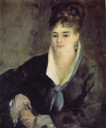 Pierre Renoir Woman in Black France oil painting art